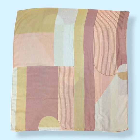 Pink & Yellow XL Rectangular Scarf - Picture 3 of 8